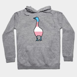 Small Transgender Pride Flag Goose Hoodie